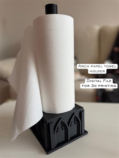 Gothic Arch Paper Towel Holder Cathedral STL – 3D Printing File – Digital Download Model - Kitchen Accesories - Etsy New Zealand