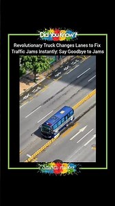 Say Goodbye to Jams: Truck Changes Lanes to Fix Traffic Jams Instantly