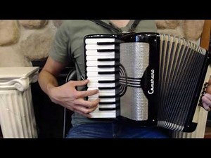 How to Play a 12 Bass Accordion - Lesson 4 - Scale in C Major - French Can-Can