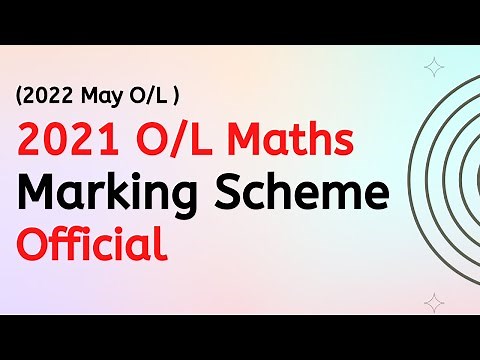 2021 OL Maths paper marking scheme Official