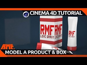 Cinema 4D Tutorial - Model a Product and Box