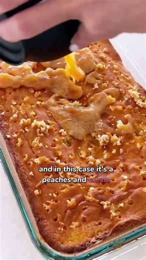 NEW Peach Poke Cake