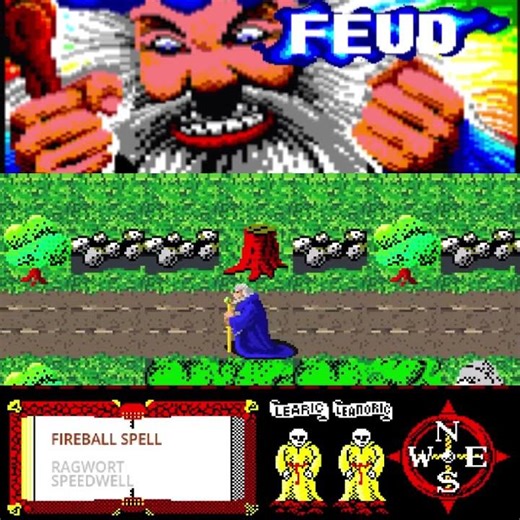 Feud Remake in Godot 4. #retrogaming #8bitcomputer #retro #atarist #amiga #pixelart #c64 #amstrad