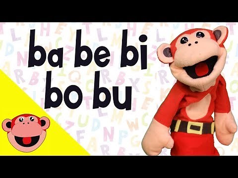 Silabas ba be bi bo bu | El Mono Silabo | Videos Infantiles | Educación para Ninos