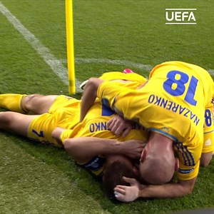 Andriy Shevchenko scoring Ukraine's first goal at EURO 2012 in Kyiv 🇺🇦❤️ #EURO2024 | UEFA EURO