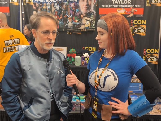 Check out this epic interview with James Arnold Taylor! He chatted with Samurai Jill this afternoon about voicing Obi-Wan Kenobi in Clone Wars and other Star Wars media, and showed off a dozen of his other awesome voices like Johnny Test and Ratchet from Ratchet and Clank! He also gave us the scoop about some of his recent and upcoming projects to look out for- Sunday is your last chance to meet James at Steel City Con, so don't miss out... and may the Force be with you! | Steel City Con