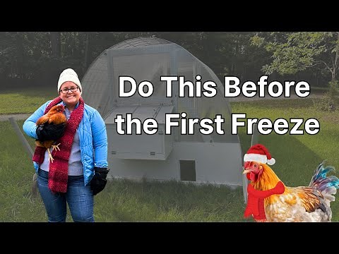 Winterize the hoop coop! Small adjustments for a BIG impact!