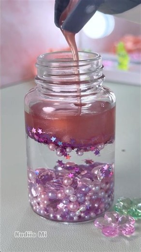 Tiny Pink Water Candle ✨ Mini Bottle Candle DIY ASMR💖
