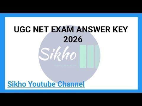 UGC NET December 2025 Answer Key(2026) ll ✅ Sikho Youtube Channel ll ✅❗