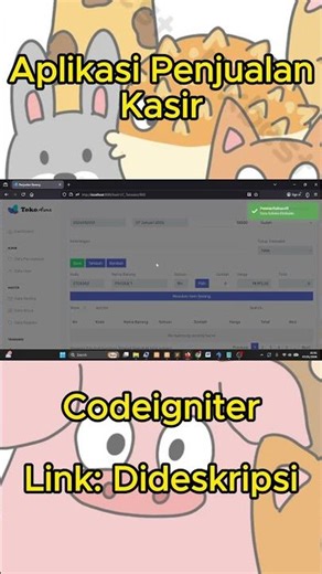 Aplikasi Penjualan Kasir Simpel & Cepat | CodeIgniter