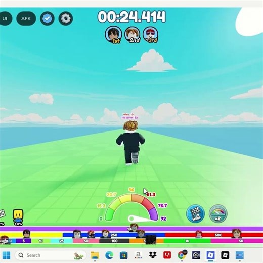 Speed 92 Is INSANE 😳 | Race Clicker Roblox #roblox #viral #trending #fyp