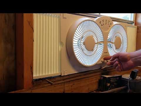 Review of the pelonis window fan with thermostat