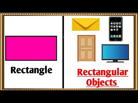 Rectangle shape | Rectangular Objects Name | Flat Shapes | Geometric Shapes