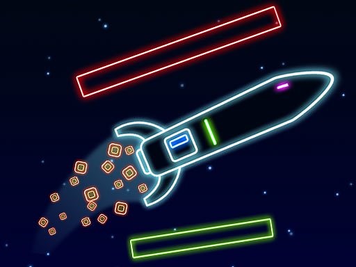 Play Neon Rocket Game | Free Online  Games. KidzSearch.com