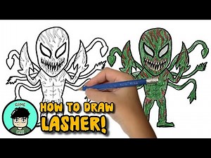 How to draw Lasher! | Venom: The Last Dance!