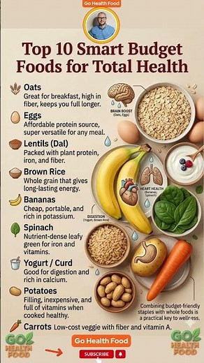 Top 10 Cheap Foods That Keep You Healthy & Save Money! 💰🥗