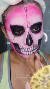 629K views · 14K reactions | Tutorial de maquillaje Calavera Rosa No olviden darle amorcito y decirme si l s gusto ❤️ | RoxxyPom | Facebook