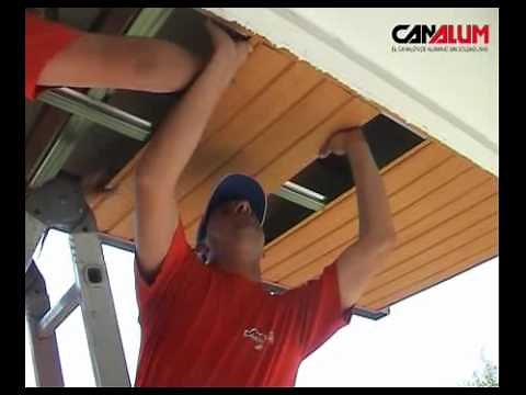 Instalación Techo de aluminio, Tech-alum para exterior de Canalum