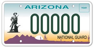 Arizona National Guard wants you! To design a ‘striking’ new license plate, that is