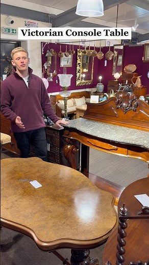 Antique Victorian Mahogany Console Table