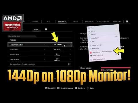 How to Enable 1440p on a 1080p Monitor | AMD Radeon Settings
