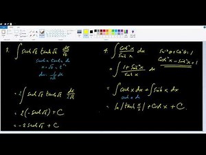 Integrals Involving Hyperbolic Functions 1