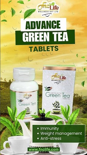 FNC Advance Green Tea Tablets 🍃 | Fat Burner, Detox & Metabolism Booster in One Tablet!