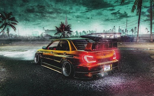 《极品飞车：热度》斯巴鲁翼豹 WRX STI 深度改装与抢先游戏体验【CROWNED】