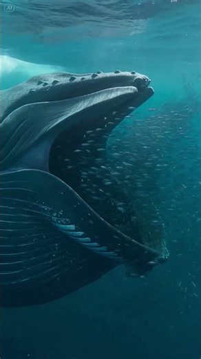 🐋💙 The Daily Meal of the Giant Blue Whale 🌊 | Nature’s Largest Animal Feeding