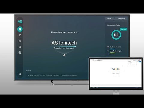 Cast the entire screen on Windows 8 / 10 to AirScreen using Edge
