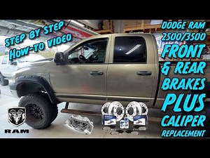 Dodge Ram 2500/3500 Front & Rear Brake Pads, Rotors, And Caliper Replacement How-To