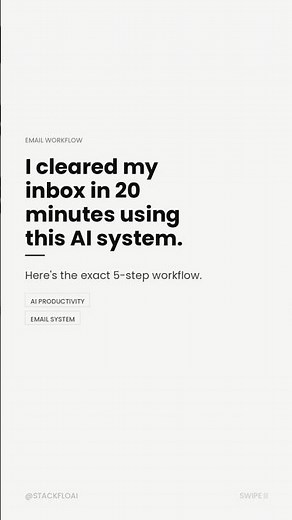 This AI Email Workflow Saves Me Hours Every Week ⚡