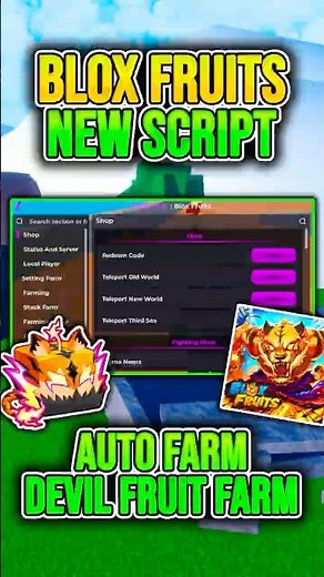 BLOX FRUITS Script No Key AUTO FARM, SUPER BRING, SEA EVENT, DF MASTERY FARM, AUTO RAID