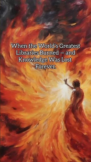 They Burned the World’s Greatest Libraries — Knowledge Lost Forever. #art #history #painting