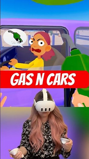Gas n cars VR 🫪 New funny game #vr #gasncars #metaquest3 #funnyvr