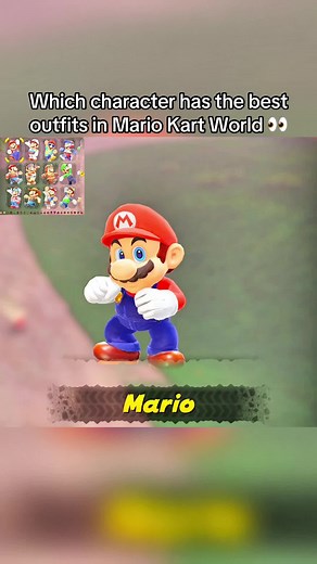 Nuevos trajes en Mario Kart World para cada personaje