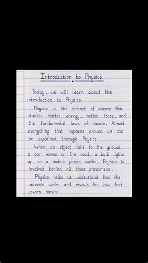Physics Introduction