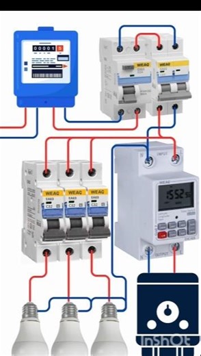 Smart Timer Switch Wiring | MCB & RCD Connection | Electrical Panel Setup