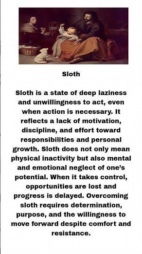 Sloth Explained | Meaning, Dangers of Laziness, and How to Overcome It