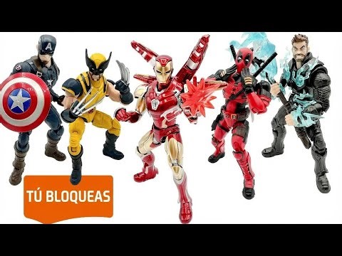 ¡Llegaron los Marvel Blokees! ¿Modelos para armar o figuras de acción? ¡Son las dos cosas!
