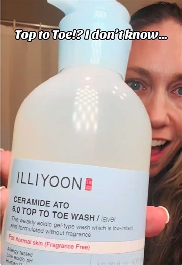 ILLIYOON Ceramide Ato 6.0 Top to Toe Wash - Mild Cleanser 16.9 fl oz (500ml) @ILLIYOON US #ceramides #barrierrepair #skincare #facewash #bodywash