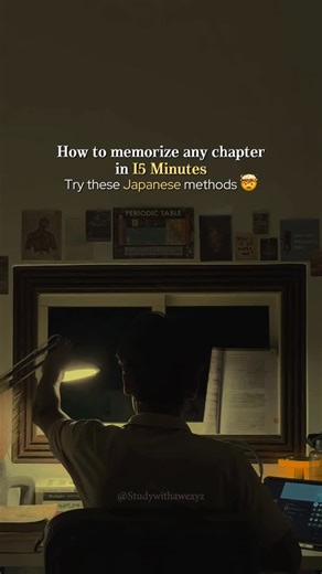 Awez | Studygram & Motivation 🫧 on Instagram: "Here are 5 Japanese techniques that can help you remember any chapter in just 15 minutes. super simple and super effective 👇✨ 1. Kaidan Höshiki (Stair-Step Method) Break the chapter into tiny parts. Learn one small chunk → then the next. Step-by-step = zero stress, maximum clarity. 2. Active Recall Read a section → close the book → try to remember it in your own words. This boosts memory like magic. 3. Visualization & Mnemonics Turn boring text in