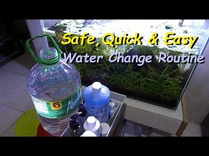 How To Easily Water Change An Aquarium Using Aqua Care Aquarium Water Conditioner