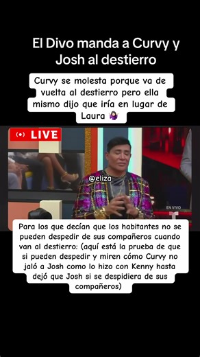 Curvy y Josh se van al destierro juntos. Pero que diferencia esta ves con su salida de Curvy al destierro. No hubo prisa 🤔😆#lcdlf #paratiiiiiiiiiiiiiiiiiiiiiiiiiiiiiii #lcdlf6 #foryoupage #lcdlf2026 @josh_martinez_ @Kenny Rodriguez @Laura Zapata @Curvyzelma
