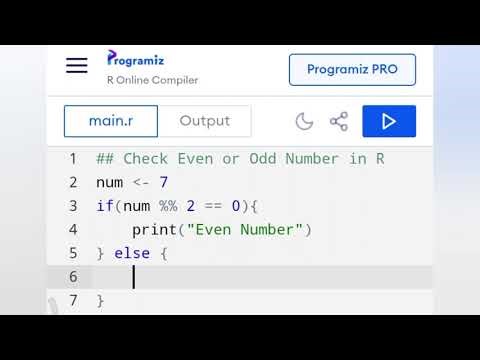CHECK whether EVEN or ODD in #R #Programming