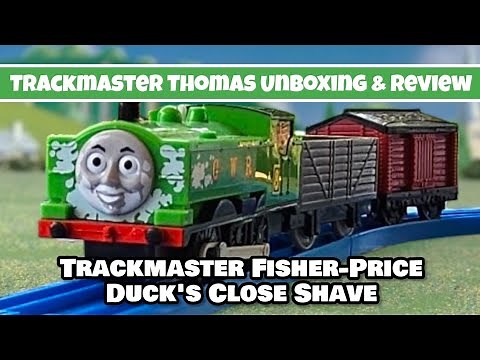Trackmaster Thomas & Friends Fisher-Price Greatest Moments Duck's Close Shave Unboxing & Review!