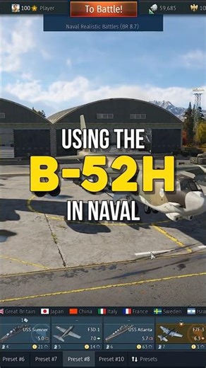 B-52 in War Thunder Naval Battles is Broken