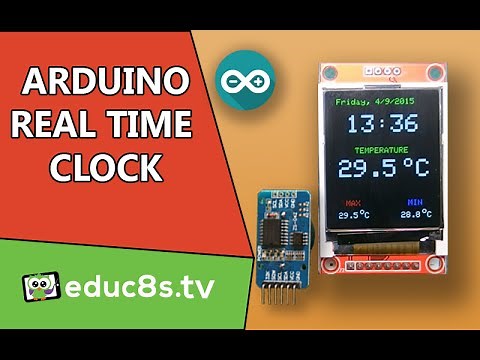 Arduino Project: Real time clock DS3231 and 1.8 Color TFT display ST7735