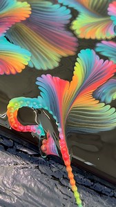 So satisfying! 😍🌈 #asmr #Art | Fozia Creations