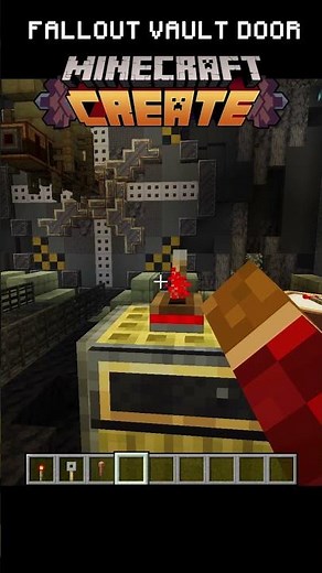 Create mod Fallout Vault door! #createmod #minecraft #minecraftcreatemod #create #fallout